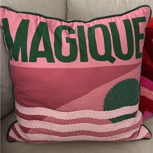 Anthropologie Hotel Magique pillow